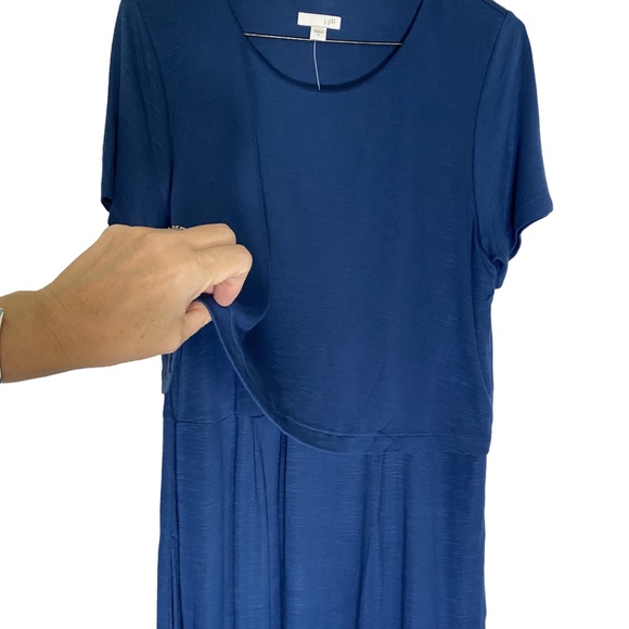 J.JILL NWT Seaside Blue Pocket Midi Dress Size M - Picture 9 of 15